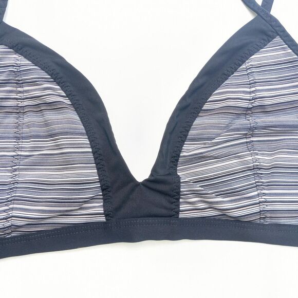 Athleta Veracruz Striped Triangle Bikini Top-X Large-Adjustable Straps-Lined - Picture 4 of 7